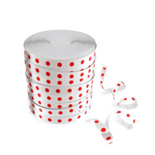 Fitilho Decorado Po Branco e Vermelho